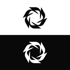 Circle vector logo template design  . Circle icon illustration