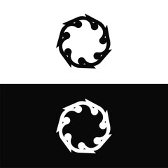 Circle vector logo template design  . Circle icon illustration