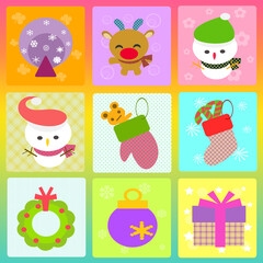Merry Christmas decorative Pattern Graphic Wallpaper Background