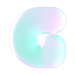 Alphabet balloon pink green color