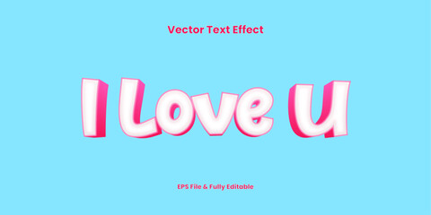 3d premium editable text effect pink