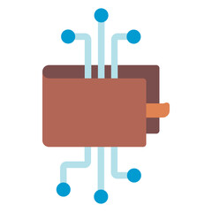 e-wallet flat illustration