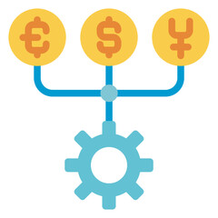 manage money currency flat illustration