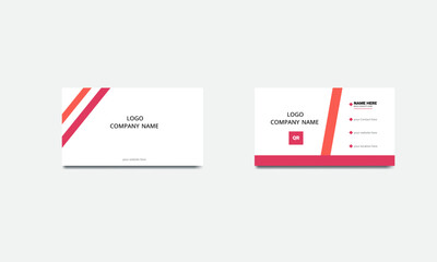 Abstract & Clean Business Card Design Template 