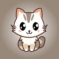 Cute little ecru colored cat