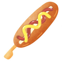 hot dog illustration