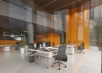 Modern office interior design.