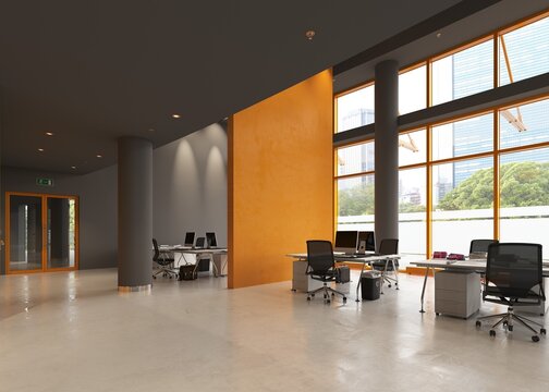 Modern office interior design.