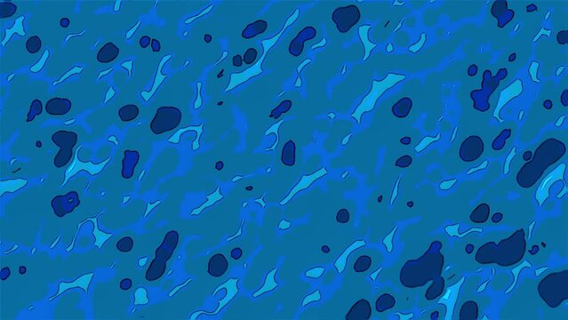 water flowing animation in cell shading style, water flowing animation