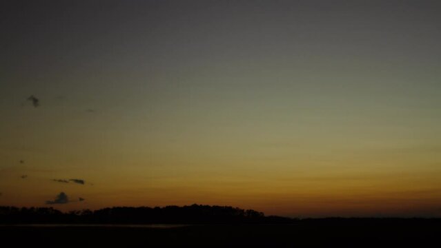 Beautiful Sunset Timelapse in the Marshland.