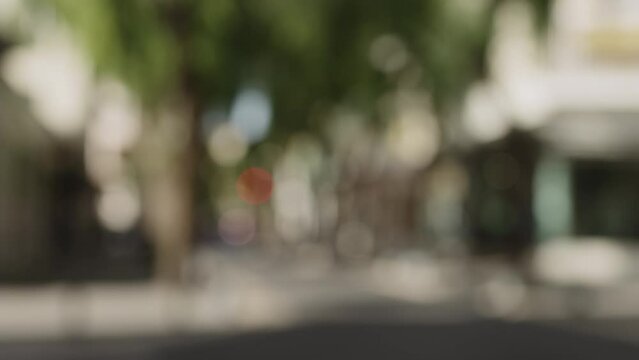 Blurred background of city streets of Nice for backdrop