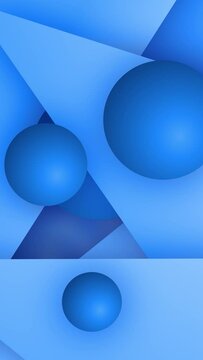 Dynamic abstract shape background. Geometric shapes loop animation. Modern background.. Geometric shapes loop animation. Modern background.