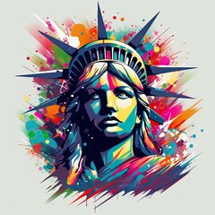 Statue of Liberty Clip Art or T-Shirt Design