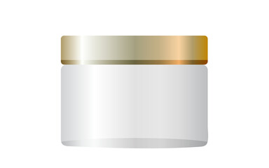 Bottles with spray, dispenser and dropper, cream jar, tube. Cosmetic package.