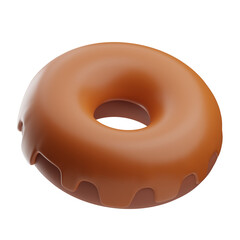 Coffee Shop Donut 3D Illustration