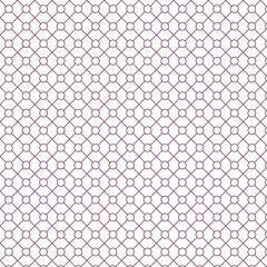 abstract geometric purple cross and circle repeat pattern