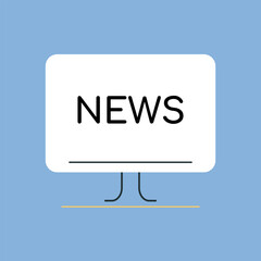 microphone. loudly. news. inform. to send. the message. the loudspeaker. declare. advertisement. news. vector illustration. color background. flat style.