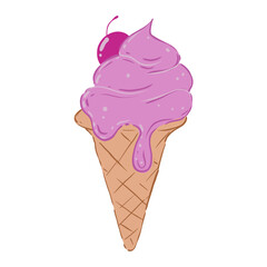 ice cream cone vector