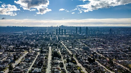 View of Burnaby, British Columbia, Canada showcasing the vibrant cityscape