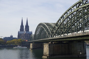 cologne cathedral and bridge