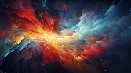 Abstract digital artwork inspired by cosmic elements, creating a mesmerizing visual experience.