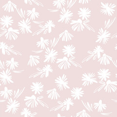 Floral abstract seamless pattern. Vector design for different surfases.