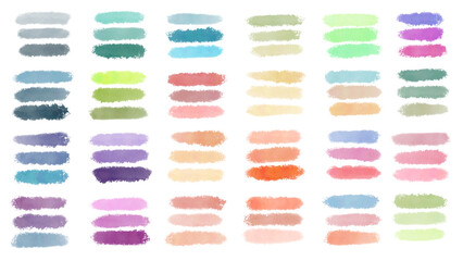 Ilustraci&oacute;n. Colecci&oacute;n extendida: armon&iacute;as de color. Manchas con textura para dise&ntilde;o web, etiquetas y maquillaje.