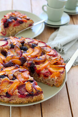 Fruit and berry t cake