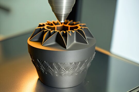 Round item made by metal powder 3d printer