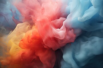 abstract background with colorful clouds