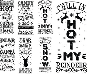 Christmas front porch sign bundle