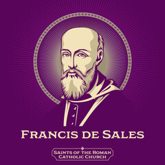 Francis de Sales (1567-1622) was a French Catholic prelate who served as Bishop of Geneva and is a saint of the Catholic Church. - obrazy, fototapety, plakaty