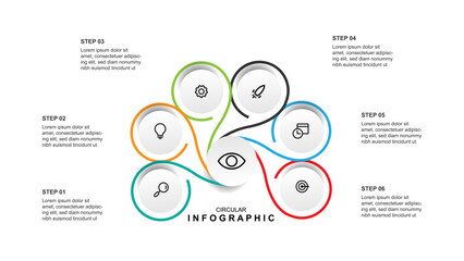 Modern design infographic template vector element.