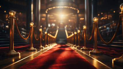 interior of church with candles and candles.generative ai