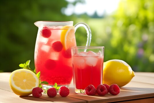 Summer Garden Drink: Raspberry Lemonade