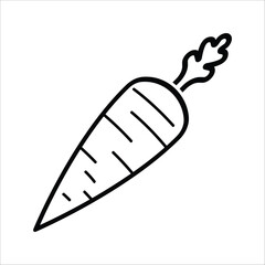 carrot icon vector design template