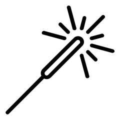 sparkler icon outline