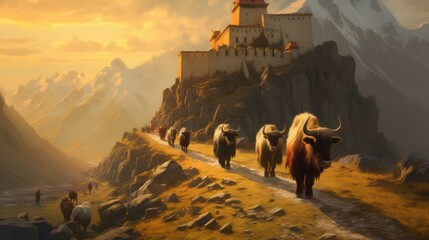 buffalo in tibet