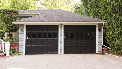 Secure sanctuary, garage symbolizes protection, ownership and shelter. Gateway between worlds, home...