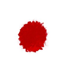 red paint splashes isolated on white