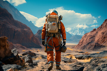 astronaut in mars