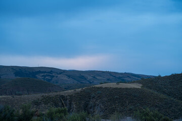 Fototapeta na wymiar Dawn in the south of Granada