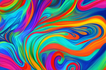 Abstract background with vibrant, swirling colors