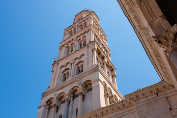 Fototapeta premium The Cathedral of Saint Domnius in the Diocletian's Palace in Split (Dioklecijanova palača) in the state of Split-Dalmatien Croatia
