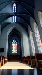 Fototapeta premium Uma Igreja e sua arquitetura.