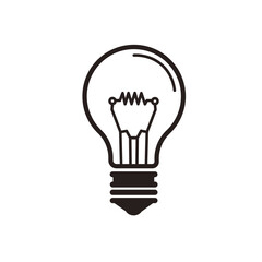 light bulb  isolated -  vectoricon