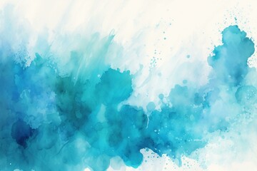 Fototapeta na wymiar Blue watercolor texture background. Generative AI