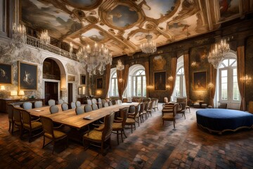 Fototapeta na wymiar The beautiful living interior luxury room generated with AI technology
