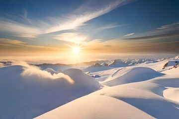 A closeup blast of a downy white cloud against a bright amobarbital sodium flip. Creative resource, AI Generated
