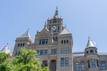 The Salt Lake City and County Building in Salt Lake City, Utah, USA - June 21, 2023. The Salt Lake City and County Building (City-County Building) is the seat of government. 